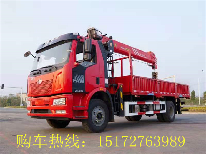 國六解放單橋三一8噸吊機(jī)